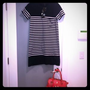 J. Crew Navy & White sundress.